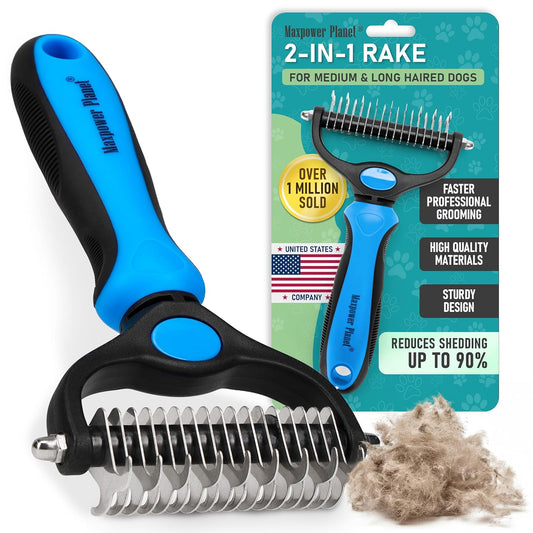 Double-Sided Pet Grooming Rake