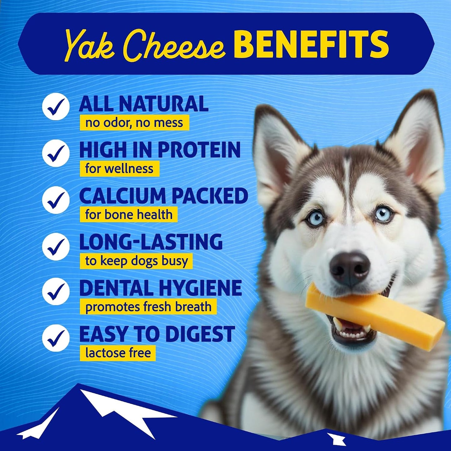 Yak Cheese Dog Chews