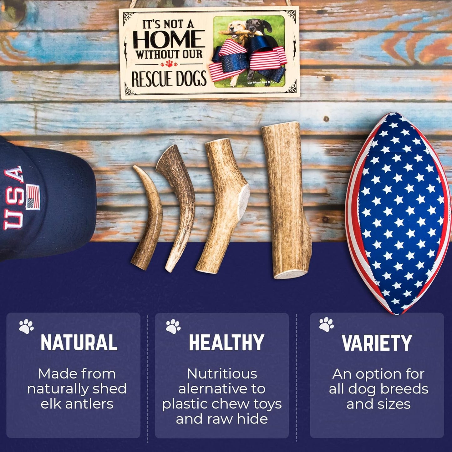 Natural Elk Antler Dog Chew