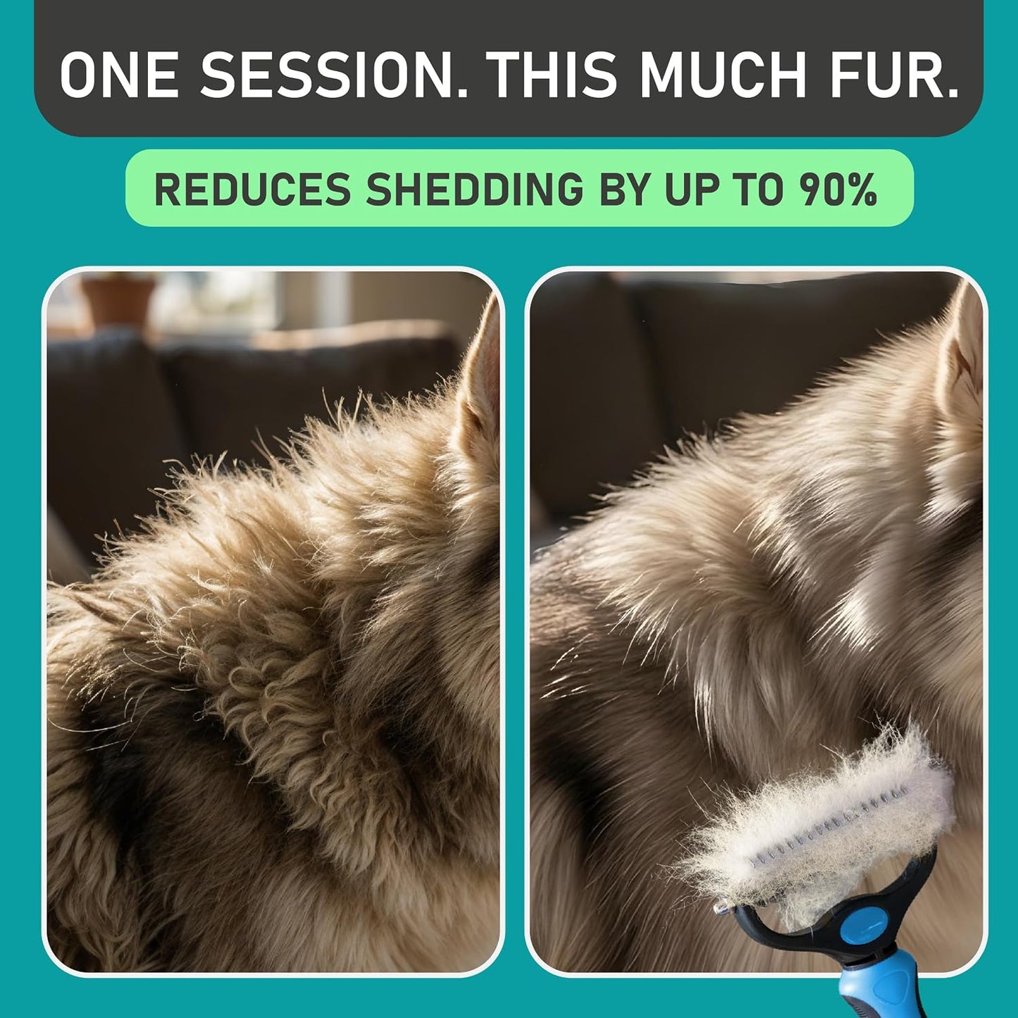 Double-Sided Pet Grooming Rake