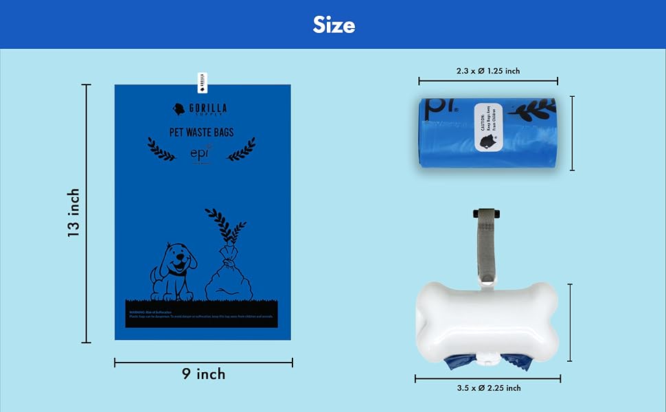 Dog Waste Bags & Dispenser